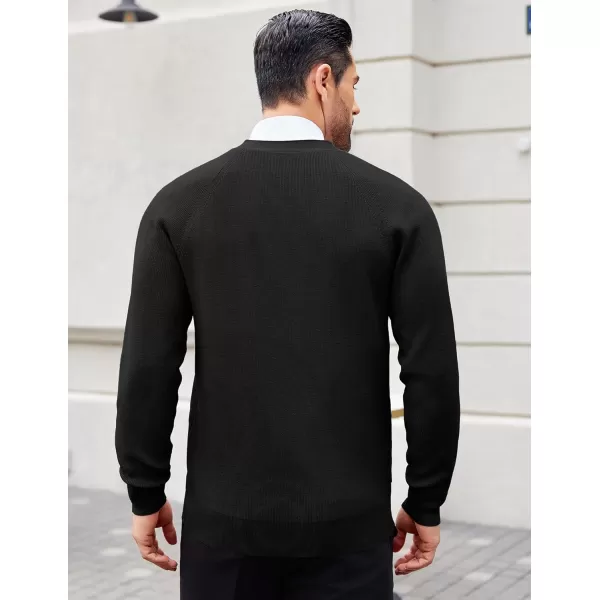 COOFANDY Men's Cardigan Sweaters with Button Lightweight Casual V Neck Long Sleeve Pockets Knitted Sweater