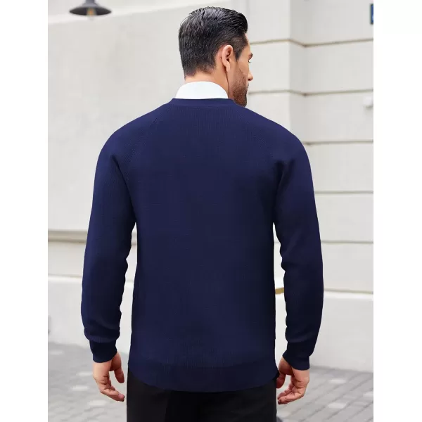 COOFANDY Men's Cardigan Sweaters with Button Lightweight Casual V Neck Long Sleeve Pockets Knitted Sweater