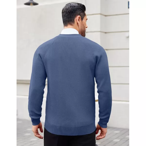 COOFANDY Men's Cardigan Sweaters with Button Lightweight Casual V Neck Long Sleeve Pockets Knitted Sweater