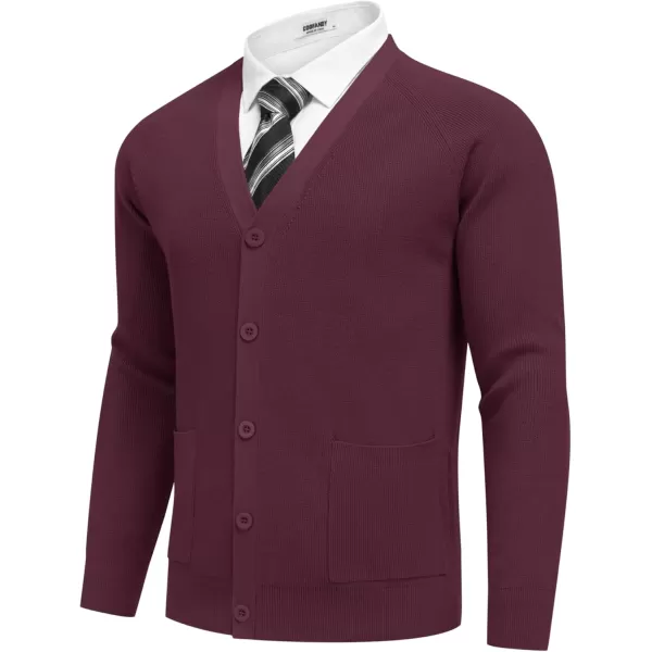 COOFANDY Men's Cardigan Sweaters with Button Lightweight Casual V Neck Long Sleeve Pockets Knitted Sweater