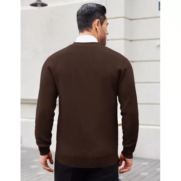 COOFANDY Men's Cardigan Sweaters with Button Lightweight Casual V Neck Long Sleeve Pockets Knitted Sweater