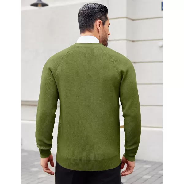 COOFANDY Men's Cardigan Sweaters with Button Lightweight Casual V Neck Long Sleeve Pockets Knitted Sweater