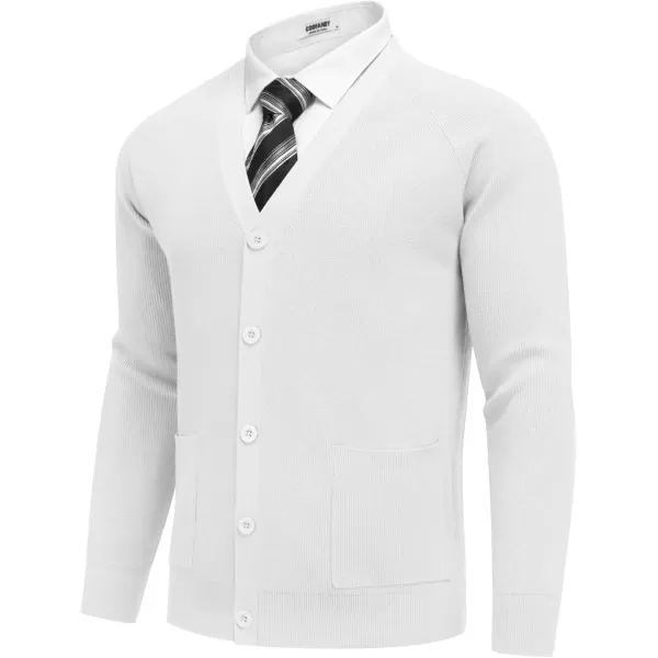 COOFANDY Men's Cardigan Sweaters with Button Lightweight Casual V Neck Long Sleeve Pockets Knitted Sweater