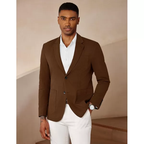 COOFANDY Mens Casual Blazer Cotton Sport Coat Regular Fit Suit Jacket Two Button Blazer Jacket