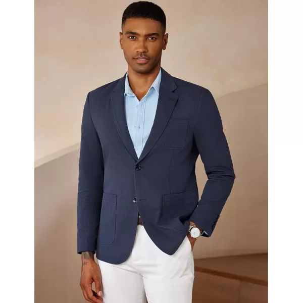 COOFANDY Mens Casual Blazer Cotton Sport Coat Regular Fit Suit Jacket Two Button Blazer Jacket