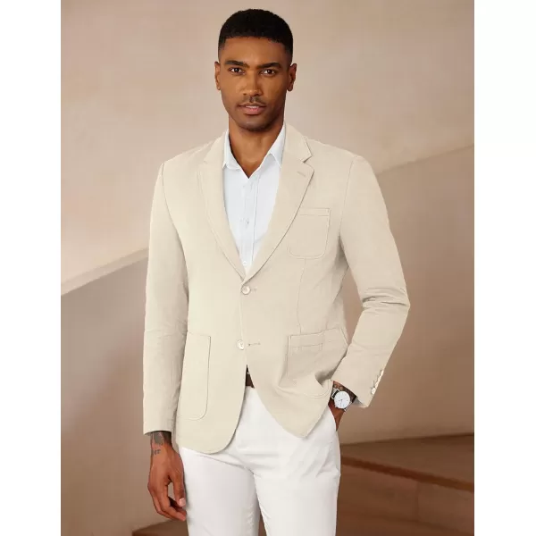 COOFANDY Mens Casual Blazer Cotton Sport Coat Regular Fit Suit Jacket Two Button Blazer Jacket