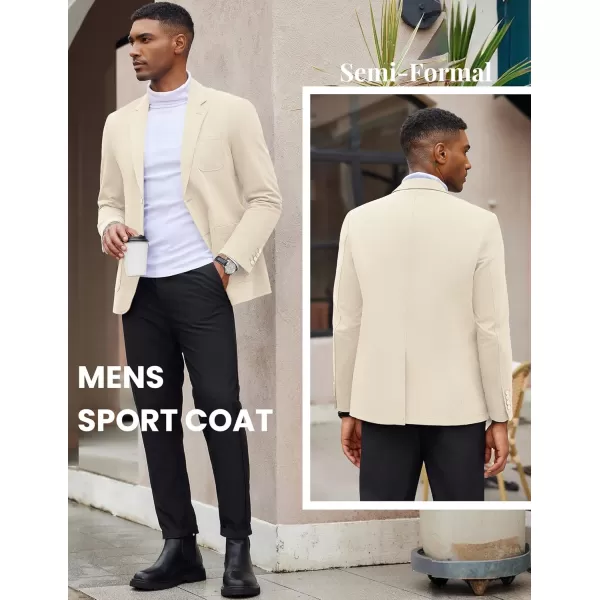 COOFANDY Mens Casual Blazer Cotton Sport Coat Regular Fit Suit Jacket Two Button Blazer Jacket
