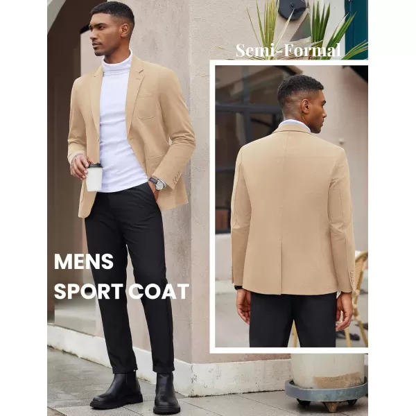 COOFANDY Mens Casual Blazer Cotton Sport Coat Regular Fit Suit Jacket Two Button Blazer Jacket