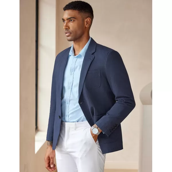 COOFANDY Mens Casual Blazer Cotton Sport Coat Regular Fit Suit Jacket Two Button Blazer Jacket