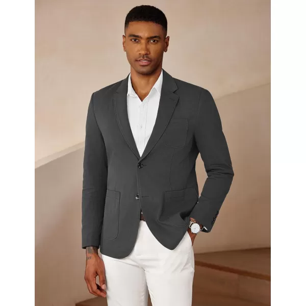 COOFANDY Mens Casual Blazer Cotton Sport Coat Regular Fit Suit Jacket Two Button Blazer Jacket