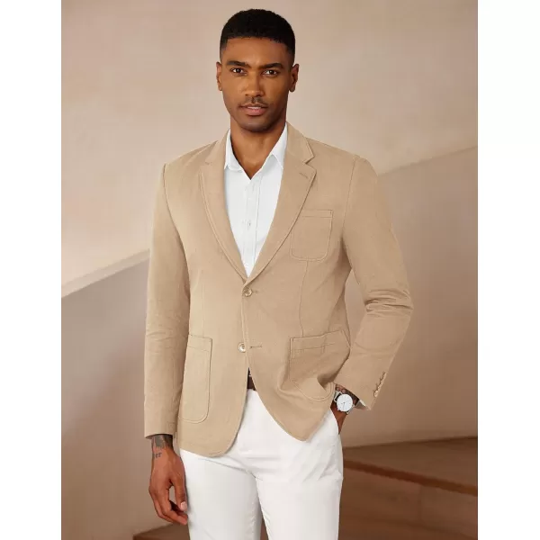 COOFANDY Mens Casual Blazer Cotton Sport Coat Regular Fit Suit Jacket Two Button Blazer Jacket