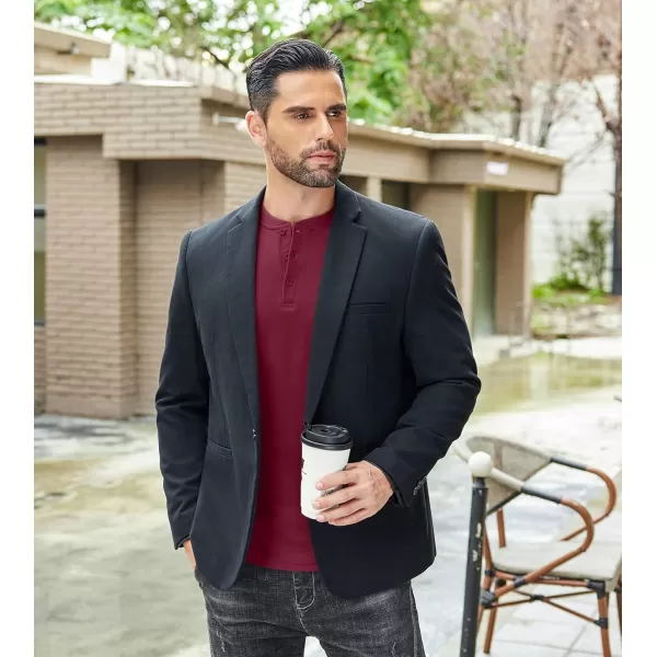 COOFANDY Men's Henley Shirts Long Sleeve Basic Pullover Shirt Lightweight Button T-Shirts