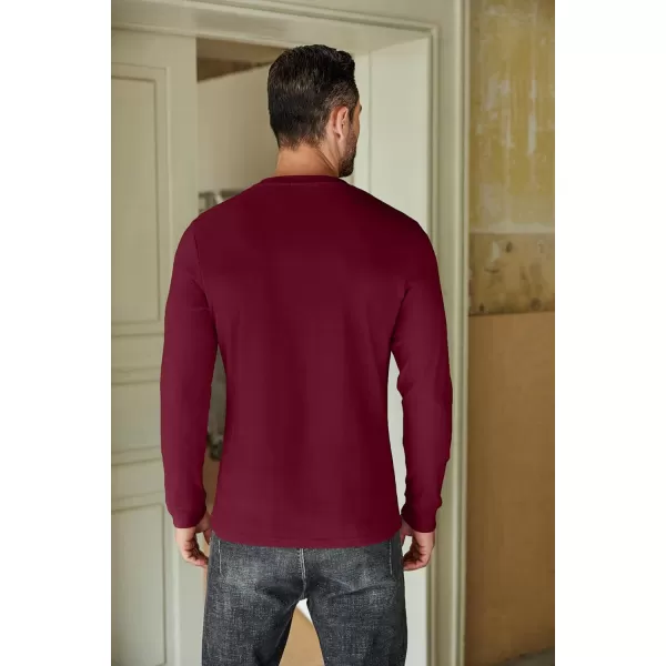 COOFANDY Men's Henley Shirts Long Sleeve Basic Pullover Shirt Lightweight Button T-Shirts