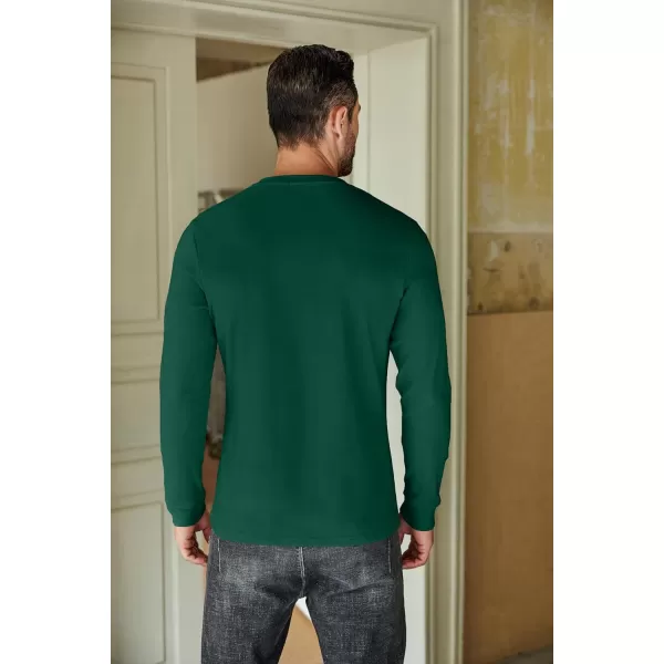 COOFANDY Men's Henley Shirts Long Sleeve Basic Pullover Shirt Lightweight Button T-Shirts