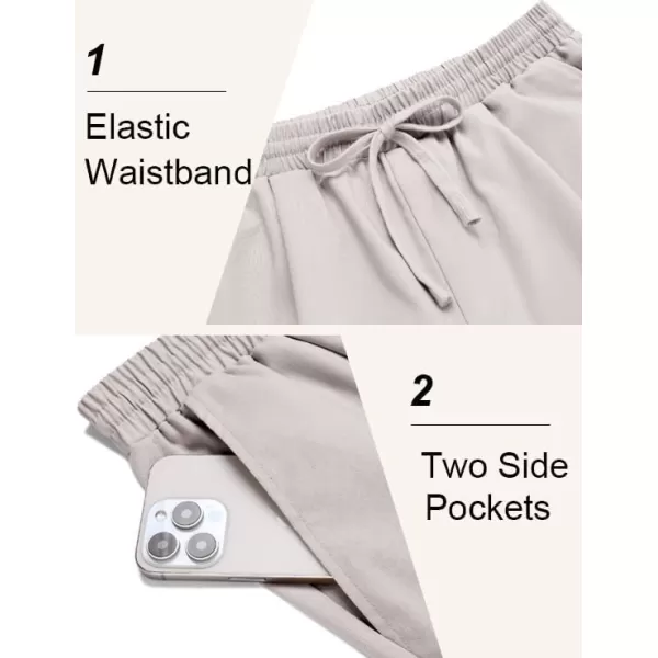 COOFANDY Men's Linen Casual Pants Lightweight Jogger Pants Elastic Waist Drawstring Yoga Beach Pants with Pockets