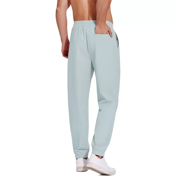 COOFANDY Men's Linen Casual Pants Lightweight Jogger Pants Elastic Waist Drawstring Yoga Beach Pants with Pockets
