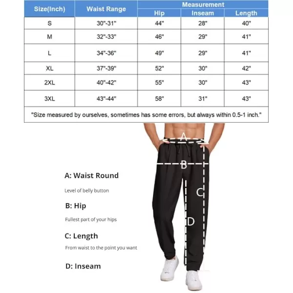 COOFANDY Men's Linen Casual Pants Lightweight Jogger Pants Elastic Waist Drawstring Yoga Beach Pants with Pockets