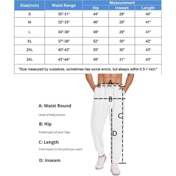 COOFANDY Men's Linen Casual Pants Lightweight Jogger Pants Elastic Waist Drawstring Yoga Beach Pants with Pockets