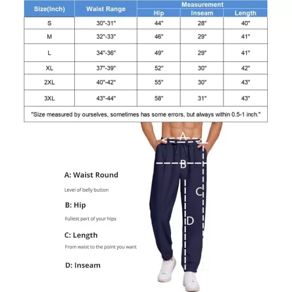 COOFANDY Men's Linen Casual Pants Lightweight Jogger Pants Elastic Waist Drawstring Yoga Beach Pants with Pockets