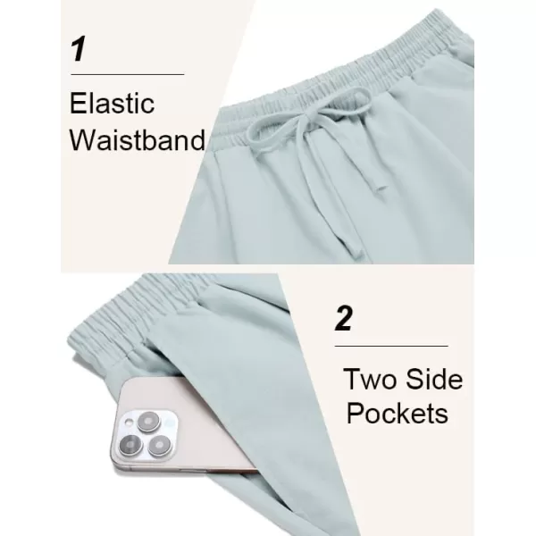 COOFANDY Men's Linen Casual Pants Lightweight Jogger Pants Elastic Waist Drawstring Yoga Beach Pants with Pockets