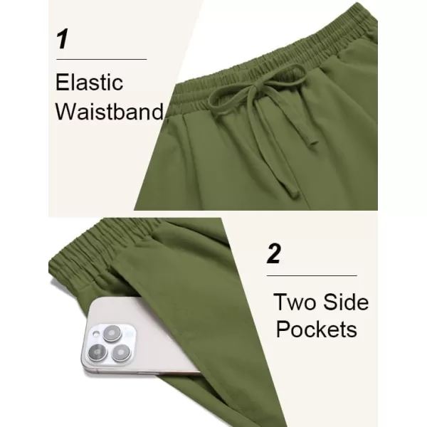 COOFANDY Men's Linen Casual Pants Lightweight Jogger Pants Elastic Waist Drawstring Yoga Beach Pants with Pockets