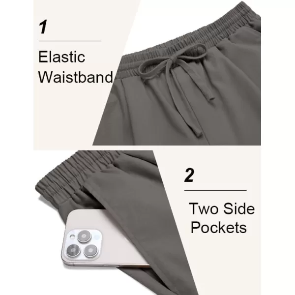 COOFANDY Men's Linen Casual Pants Lightweight Jogger Pants Elastic Waist Drawstring Yoga Beach Pants with Pockets