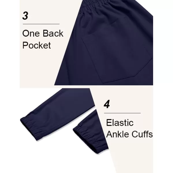 COOFANDY Men's Linen Casual Pants Lightweight Jogger Pants Elastic Waist Drawstring Yoga Beach Pants with Pockets