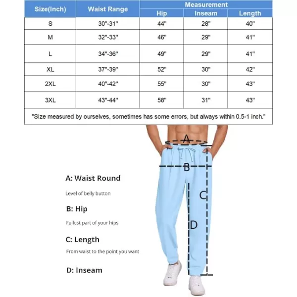 COOFANDY Men's Linen Casual Pants Lightweight Jogger Pants Elastic Waist Drawstring Yoga Beach Pants with Pockets