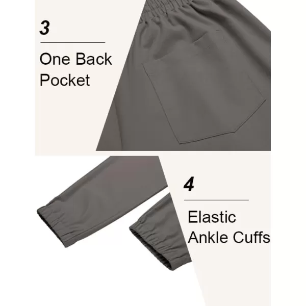 COOFANDY Men's Linen Casual Pants Lightweight Jogger Pants Elastic Waist Drawstring Yoga Beach Pants with Pockets