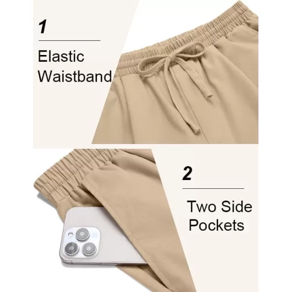 COOFANDY Men's Linen Casual Pants Lightweight Jogger Pants Elastic Waist Drawstring Yoga Beach Pants with Pockets