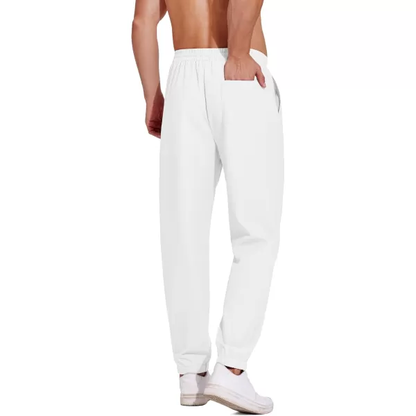 COOFANDY Men's Linen Casual Pants Lightweight Jogger Pants Elastic Waist Drawstring Yoga Beach Pants with Pockets