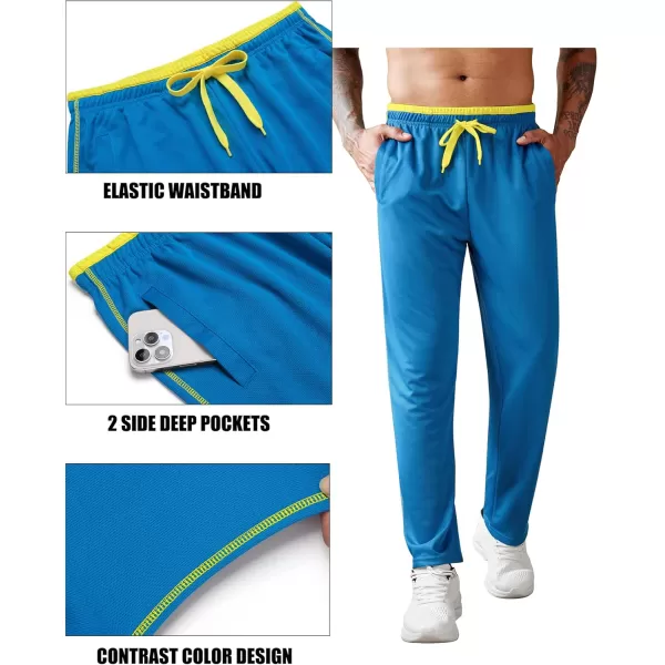 COOFANDY Mens Open Bottom Sweatpants Athletic Workout Pants Mesh Gym Pants for Runnning, Training,Casual