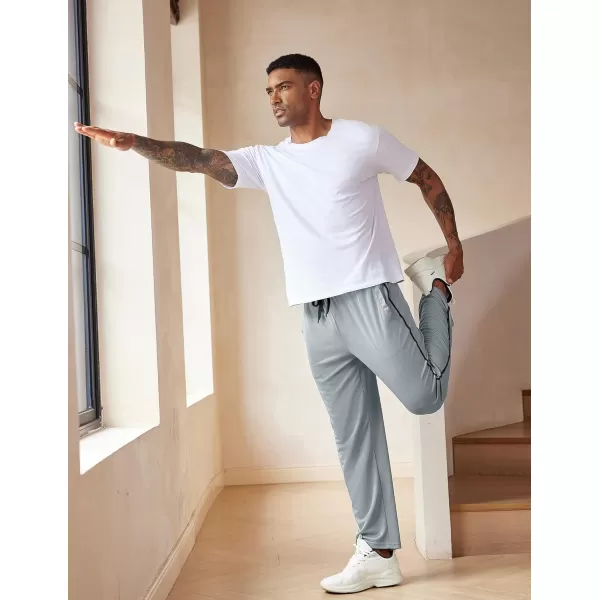 COOFANDY Mens Open Bottom Sweatpants Athletic Workout Pants Mesh Gym Pants for Runnning, Training,Casual