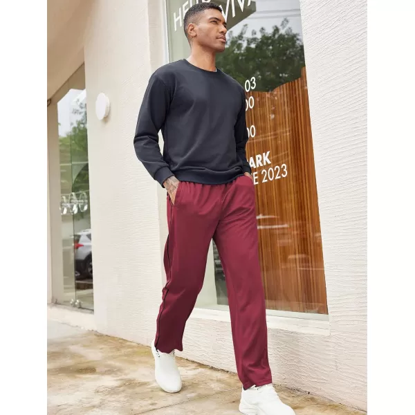 COOFANDY Mens Open Bottom Sweatpants Athletic Workout Pants Mesh Gym Pants for Runnning, Training,Casual