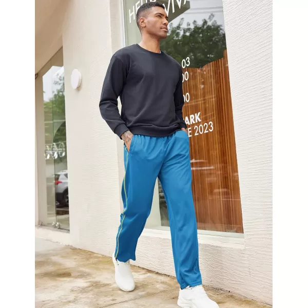 COOFANDY Mens Open Bottom Sweatpants Athletic Workout Pants Mesh Gym Pants for Runnning, Training,Casual