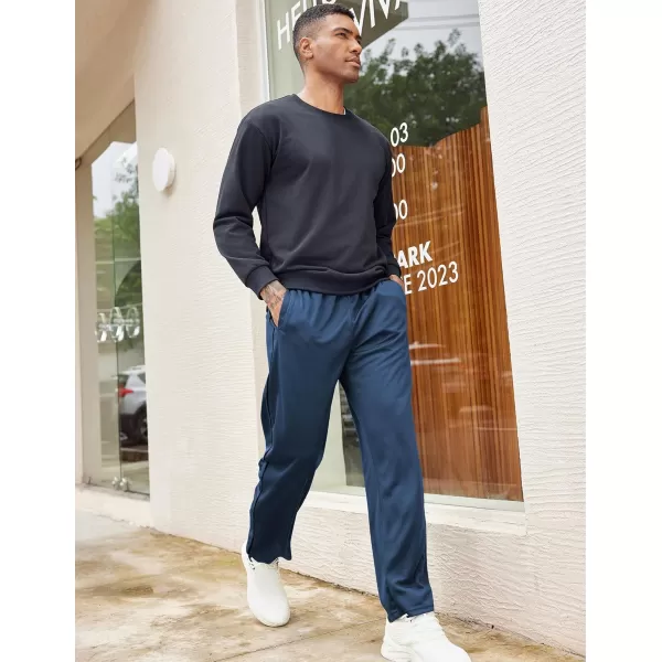 COOFANDY Mens Open Bottom Sweatpants Athletic Workout Pants Mesh Gym Pants for Runnning, Training,Casual