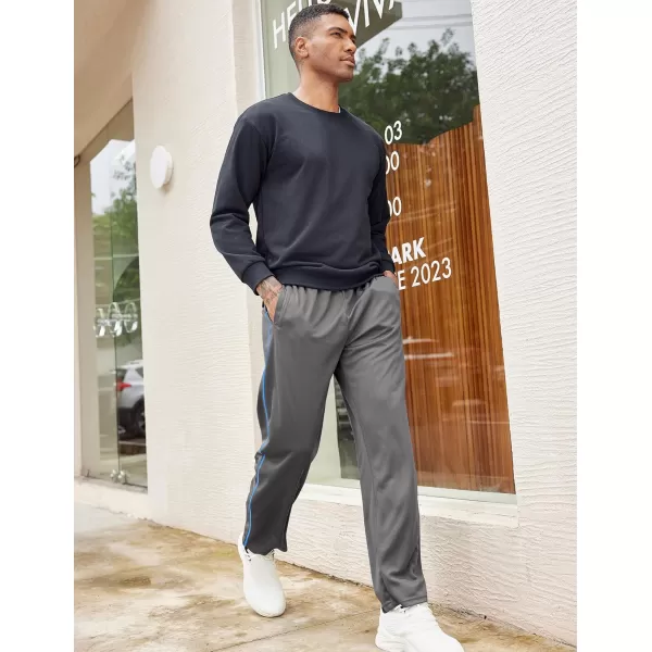 COOFANDY Mens Open Bottom Sweatpants Athletic Workout Pants Mesh Gym Pants for Runnning, Training,Casual