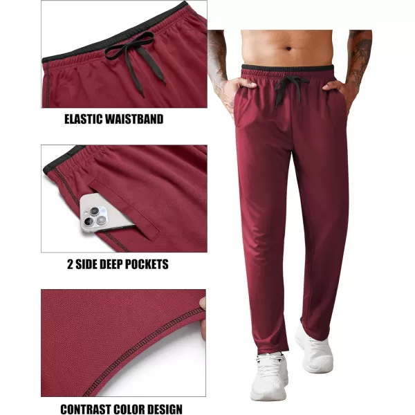 COOFANDY Mens Open Bottom Sweatpants Athletic Workout Pants Mesh Gym Pants for Runnning, Training,Casual