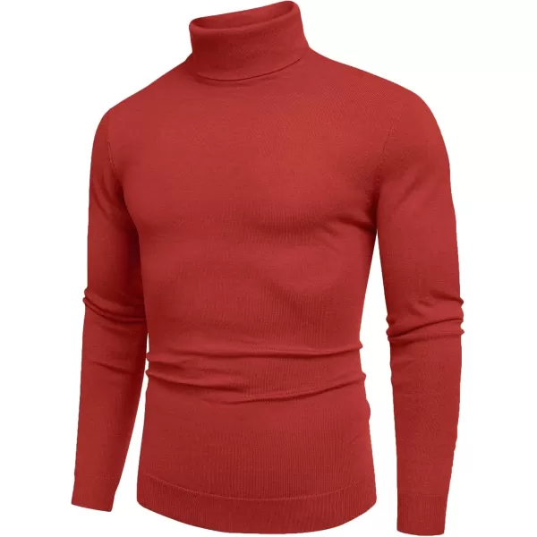 COOFANDY Men's Slim Fit Turtleneck Sweater Casual Basic Knitted Long Sleeve Pullover Sweater