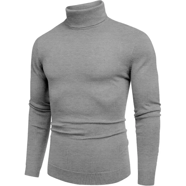 COOFANDY Men's Slim Fit Turtleneck Sweater Casual Basic Knitted Long Sleeve Pullover Sweater