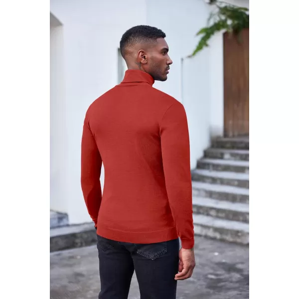 COOFANDY Men's Slim Fit Turtleneck Sweater Casual Basic Knitted Long Sleeve Pullover Sweater