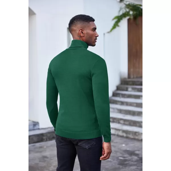 COOFANDY Men's Slim Fit Turtleneck Sweater Casual Basic Knitted Long Sleeve Pullover Sweater