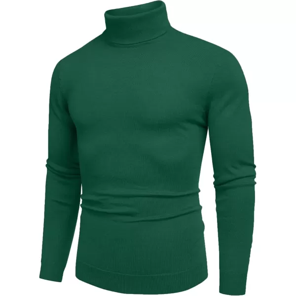 COOFANDY Men's Slim Fit Turtleneck Sweater Casual Basic Knitted Long Sleeve Pullover Sweater