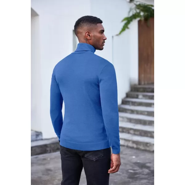 COOFANDY Men's Slim Fit Turtleneck Sweater Casual Basic Knitted Long Sleeve Pullover Sweater
