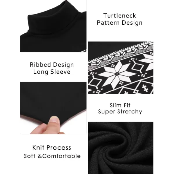 COOFANDY Men's Slim Fit Turtleneck Sweater Casual Basic Knitted Long Sleeve Pullover Sweater