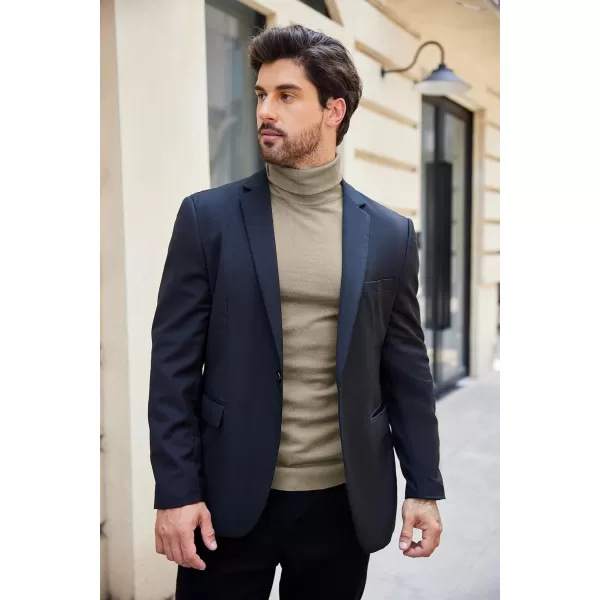 COOFANDY Men's Slim Fit Turtleneck Sweater Casual Basic Knitted Long Sleeve Pullover Sweater
