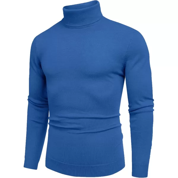 COOFANDY Men's Slim Fit Turtleneck Sweater Casual Basic Knitted Long Sleeve Pullover Sweater