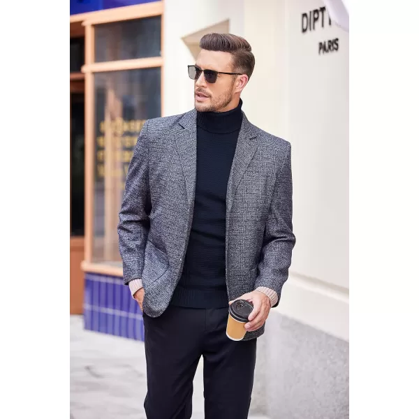 COOFANDY Men's Slim fit Turtleneck Sweater Casual Cable Knitted Pullover Sweaters