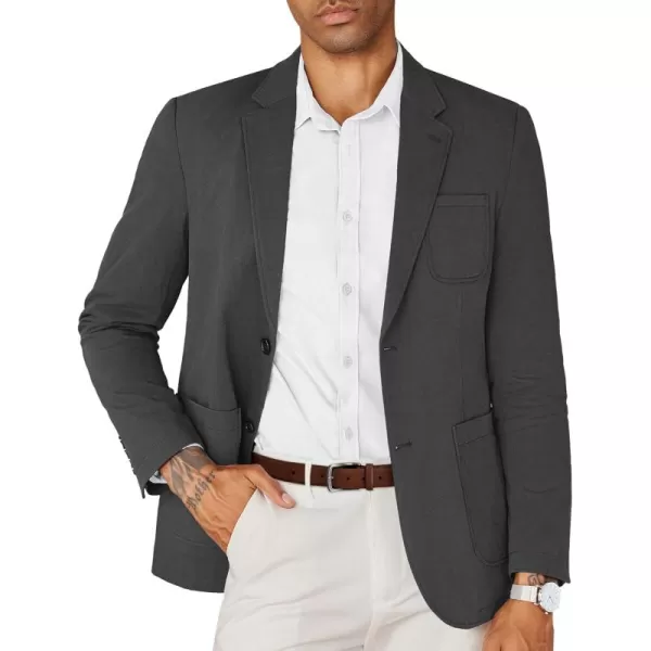 COOFANDY Mens Casual Blazer Cotton Sport Coat Regular Fit Suit Jacket Two Button Blazer Jacket