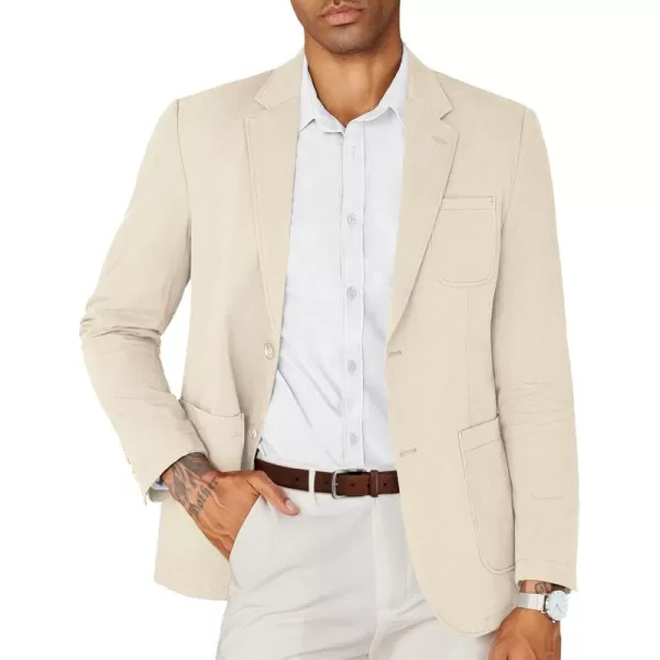COOFANDY Mens Casual Blazer Cotton Sport Coat Regular Fit Suit Jacket Two Button Blazer Jacket
